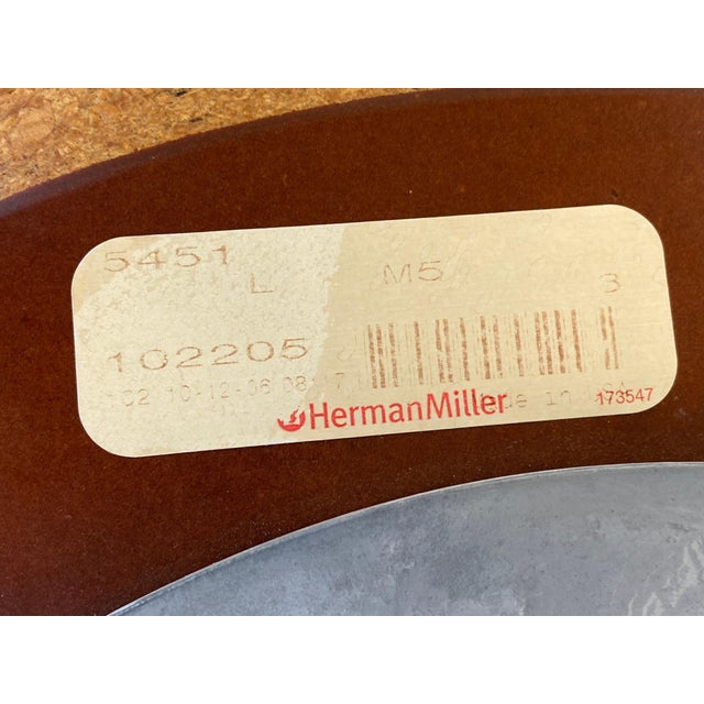 Herman Miller George Nelson Swag Leg Pedestal Table for Herman Miller For Sale - Image 4 of 8