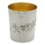 Vintage Italian Handmade Genuine Silver Gilded Beaker Florentine Elegant Cup, Made in Tuscany (Florence, Firenze, Italy) For Sale
