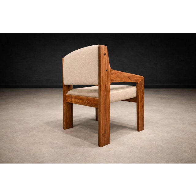 Brazilian Modern Armchair in Caviuna wood & Wool, Jorge Zalszupin, 1960s - 608A For Sale - Image 9 of 16