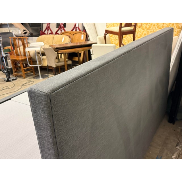 Textile Eastern King Restoration Hardware Modena Bed Frame For Sale - Image 7 of 12