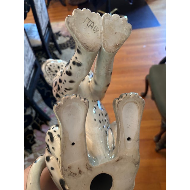 Mid 20th Century Ceramic Leopard Made in Italy For Sale - Image 10 of 10