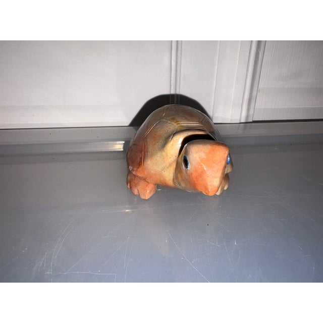 Red Vintage Marble Turtle, 1970s For Sale - Image 8 of 8