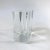 This is a thick and heavy glass bud vase made by Tizo Design.