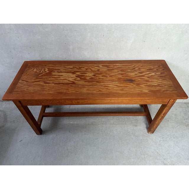 Vintage Table in Pitch Pine For Sale - Image 4 of 10