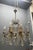 1950s Large Florentine Tole Chandelier with Murano Glass Flowers, Italy, 1950s For Sale - Image 5 of 18