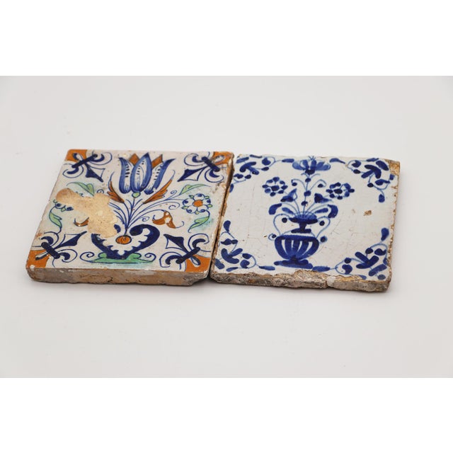 Circa: 17th-18th Century. Origin: Netherlands. Material: Earthenware. Approximate dimensions of each tile: Height: 5.19...