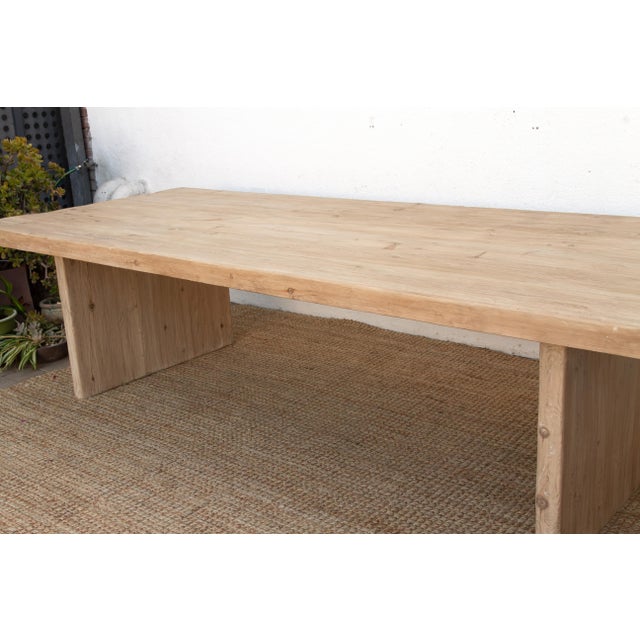Tan 120" Long, Avignon Double Pedestal Dining Table For Sale - Image 8 of 16