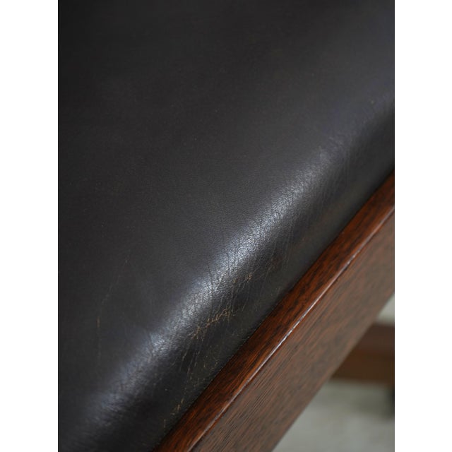 Stickley Mission Oak Leather Desk Chair For Sale - Image 12 of 18