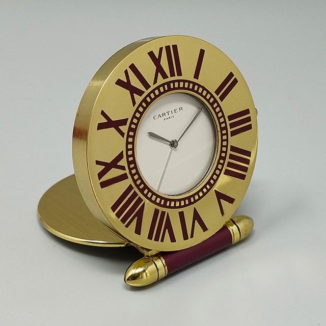 Alarm Clock Pendulette by Cartier, 1990s For Sale - Image 4 of 10