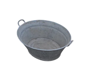 Hungarian Zinc Tub, 1960s