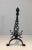 French Twisted Wrought Iron Andirons with Finials, French, circa 1920 - A Pair For Sale - Image 3 of 13