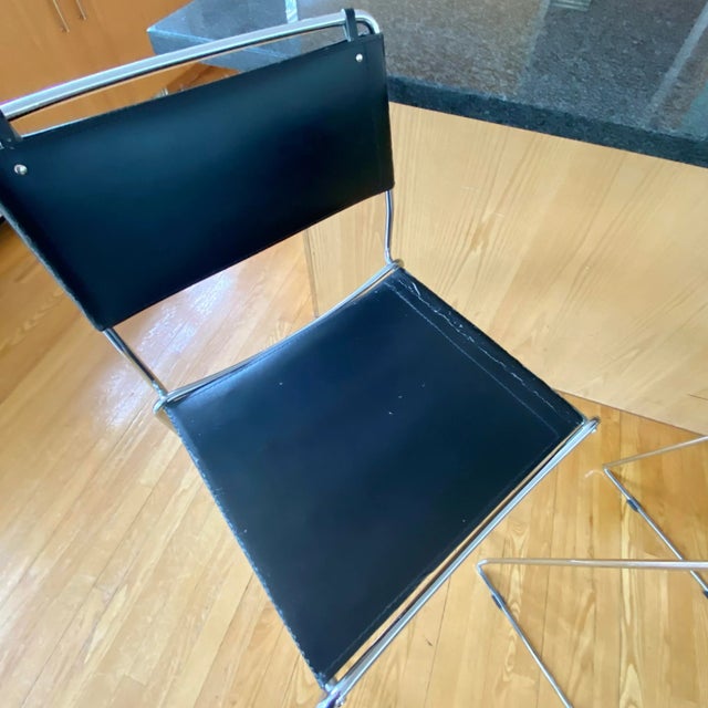 1990s Italian Design Modern Counter Stools From Design Within Reach Set of Four For Sale - Image 5 of 15