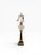 Mid 20th Century Pair of Neoclassical Empire Style Crystal Oil Font Marble & Gilt Bronze Table Lamps For Sale - Image 4 of 10