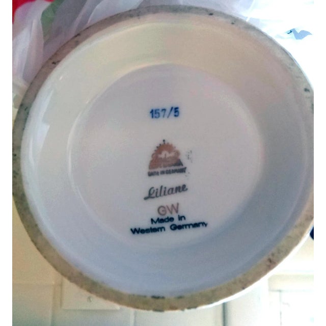 Burnt Orange Vintage Lindner Kueps Bavaria Vase Western Germany - "Liliane" 157/5 For Sale - Image 8 of 10