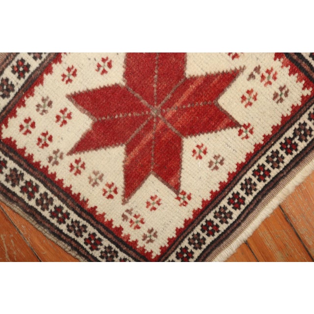 Late 20th Century mini tribal anatolian rug