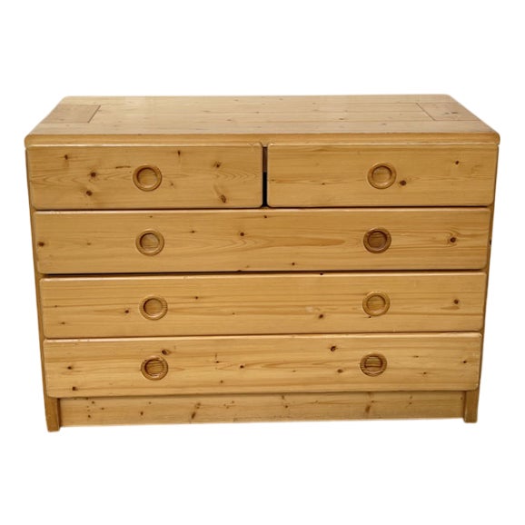 Les Arcs Chest of Drawers in Pine by Charlotte Perriand, 1960s For Sale