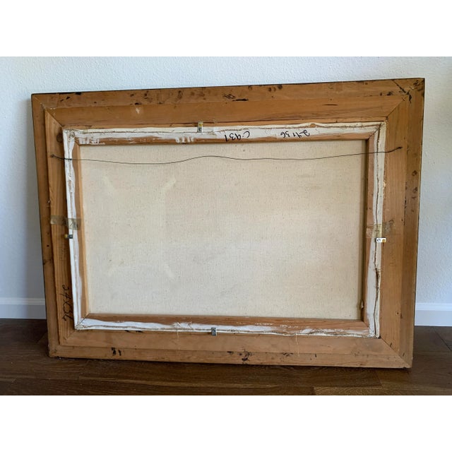 Mid-Century Modern San Francisco Skyline Painting by Artist, Pascal Cucaro For Sale - Image 3 of 7