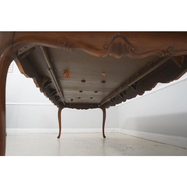 Baker French Louis XV Oak Parquetry Extension Dining Table For Sale - Image 17 of 18