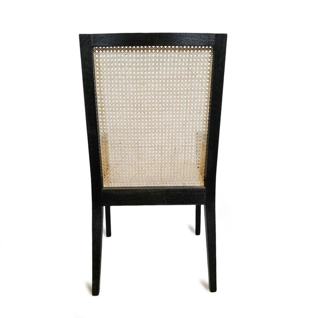 2020s Colonial Black & Cane Dining Arm Chair For Sale - Image 5 of 11