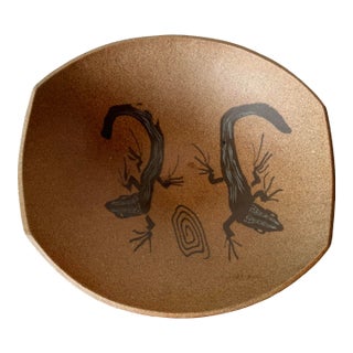 1990's Blizzard Boho Art Pottery Bowl. For Sale