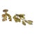 2000s Cs Arte Firenze Cast Bronze Oak Branches With Leaves and Acorns Candleholders- Set of 2 For Sale