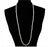 Fresh Water Round Pearl Single Strand Necklace, Opera Length For Sale - Image 10 of 18