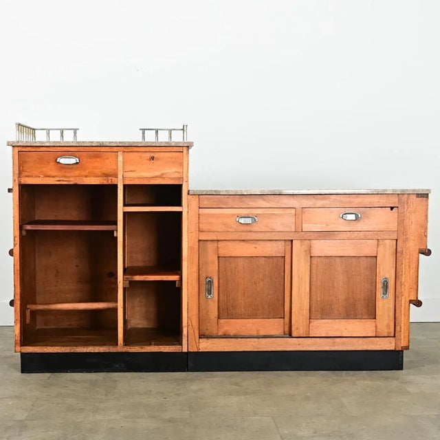 French Vintage Midcentury Tiered Bar Counter For Sale - Image 9 of 11