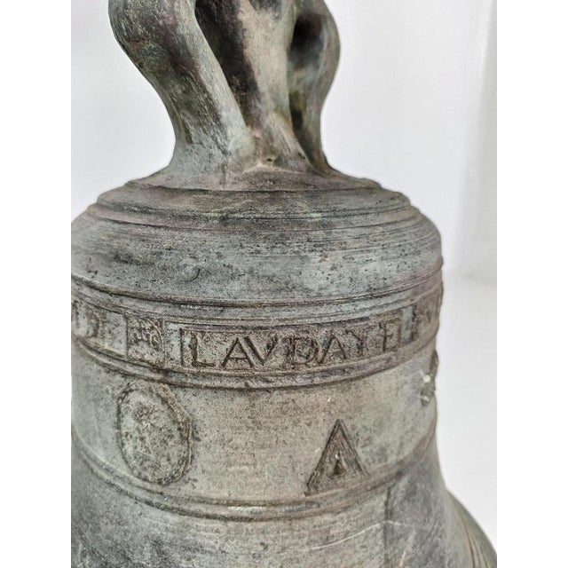Gray Antique Church Bell, 1679 For Sale - Image 8 of 18