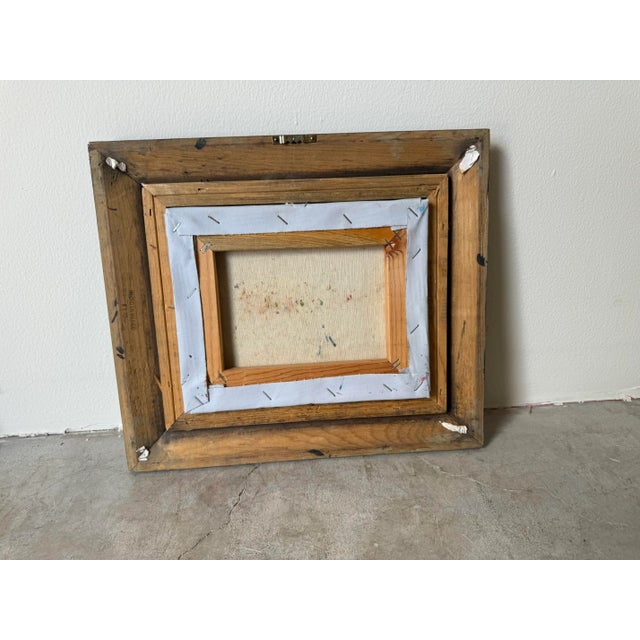 Vintage P.Sanchez Paris Street View Oil Painting, Framed For Sale - Image 11 of 11