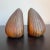 For your consideration, 1950s Ben Seibel Copper Clam Shell Bookend Set, Copper bookends designed by Ben Seibel for Jenfred...