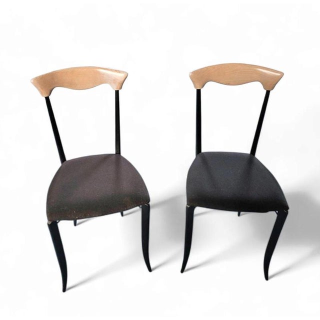 Vintage Dining Chairs by Fasem, 1980s, Set of 2 For Sale - Image 6 of 16