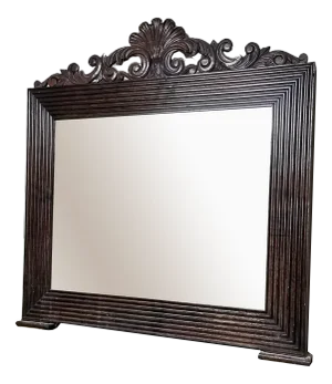 Walnut Framed Mirror, Italy, 1860