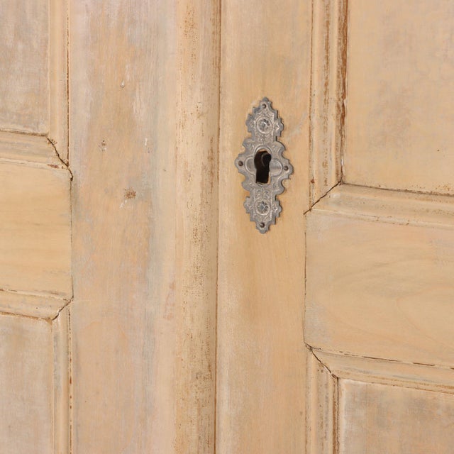 Wood Belgian Painted Softwood Armoire, C. 1880 For Sale - Image 7 of 9