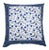 Birds on Vine-Blossom Blue Reversible Euro Sham For Sale