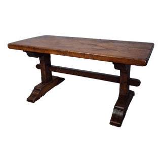 Monastery-Style Coffee Table in Oak For Sale