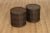 High Quality Pair of Weather Resistant Wicker Outdoor Patio Foot Stools or Side Tables