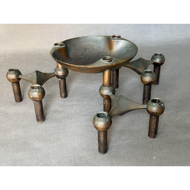 Vintage German Candlesticks by Fritz Nagel for BMF, 1960, Set of 4 For Sale - Image 11 of 11