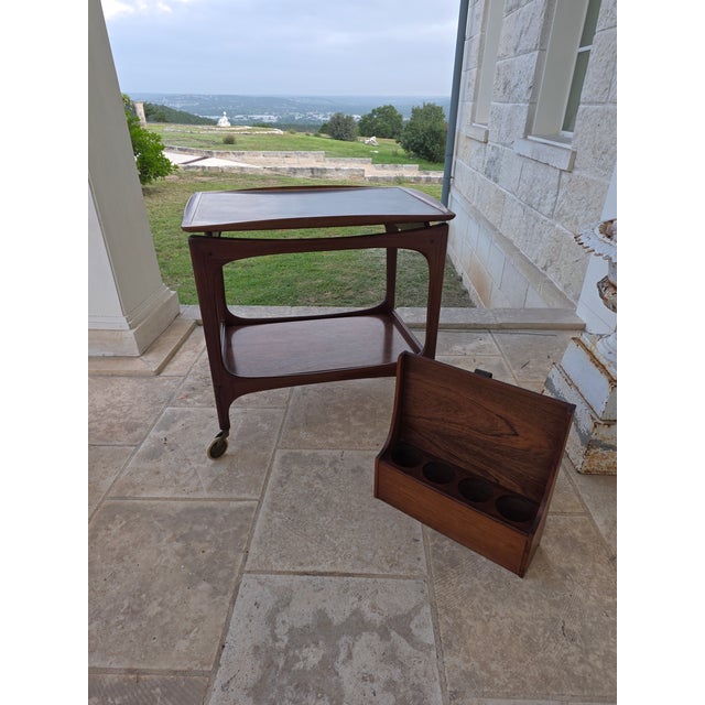 BRDR Dalsgaard 1950's Bar Cart From Denmark For Sale - Image 10 of 17