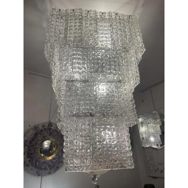 Vintage Chandelier in Murano Glass For Sale - Image 6 of 9
