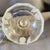 Vintage Etched Crystal Pedestal Candy Dish With Lid | Floral Rose Motif | Elegant Vanity Jar For Sale - Image 9 of 10