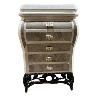 Maitland Smith Tessellated Marble Commode For Sale