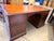 Baker Furniture Company Baker Furniture Traditional Executive Leather Top Partner’s Desk For Sale - Image 4 of 9