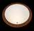 Vintage Round Teak Mirror, 1970s For Sale - Image 9 of 9