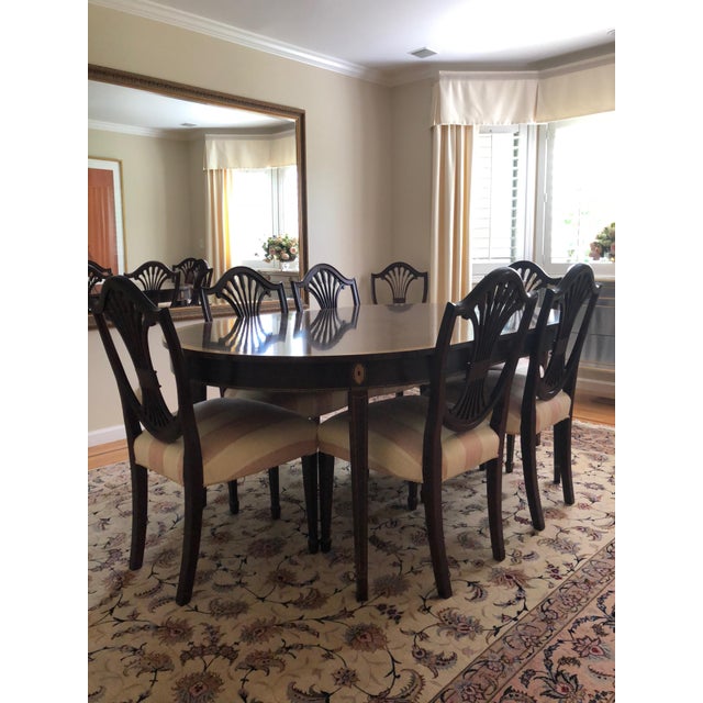 Stickley Monroe Place Oval Dining Table Set Chairish