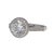 Estate Stardust 18KW Halo Engagement Ring with CZ center. This estate halo engagement ring is crafted in 18 karat white...