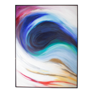 1989 “The Blue Labyrinth” Oil on Canvas Painting by Laurie Zagon