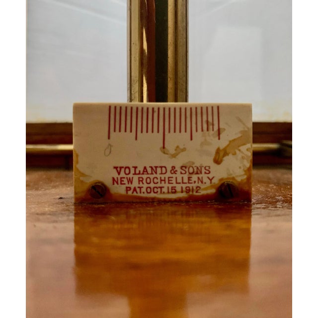 Wood Early 20th Century Antique Pharmacist Scale in Wood Glass Case by Voland and Sons For Sale - Image 7 of 11