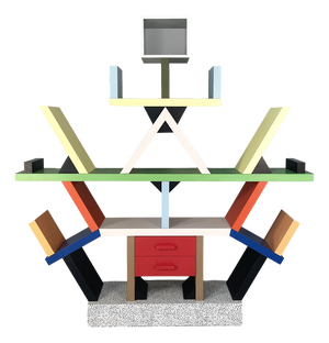 Italian Modern Laminate Carlton Bookcase by Ettore Sottsass for Memphis, 1981