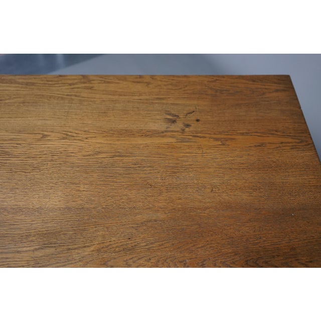 Art Deco Modernist Oak Side Table, 1930s For Sale - Image 11 of 13