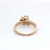 Early 21st Century 14k Yellow Gold Floral Engagement Ring With Wrap Around Band & Natural Diamonds, Size 7 For Sale - Image 5 of 9